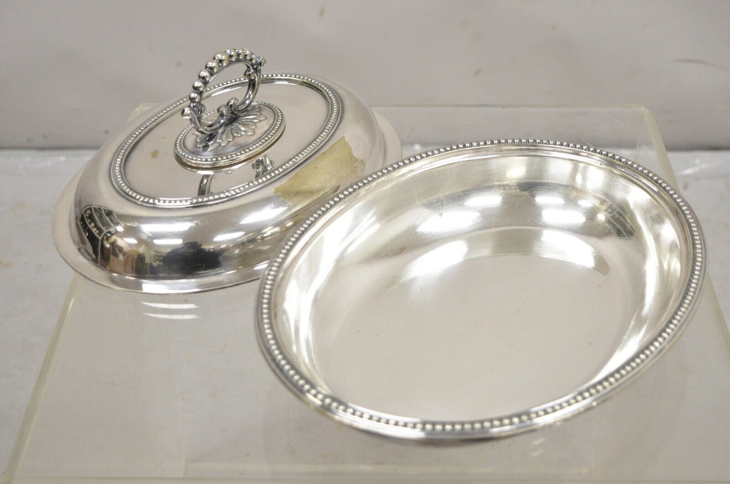 Mappin & Webb's Prince's Plate English Sheffield Silver Plated Covered Dish