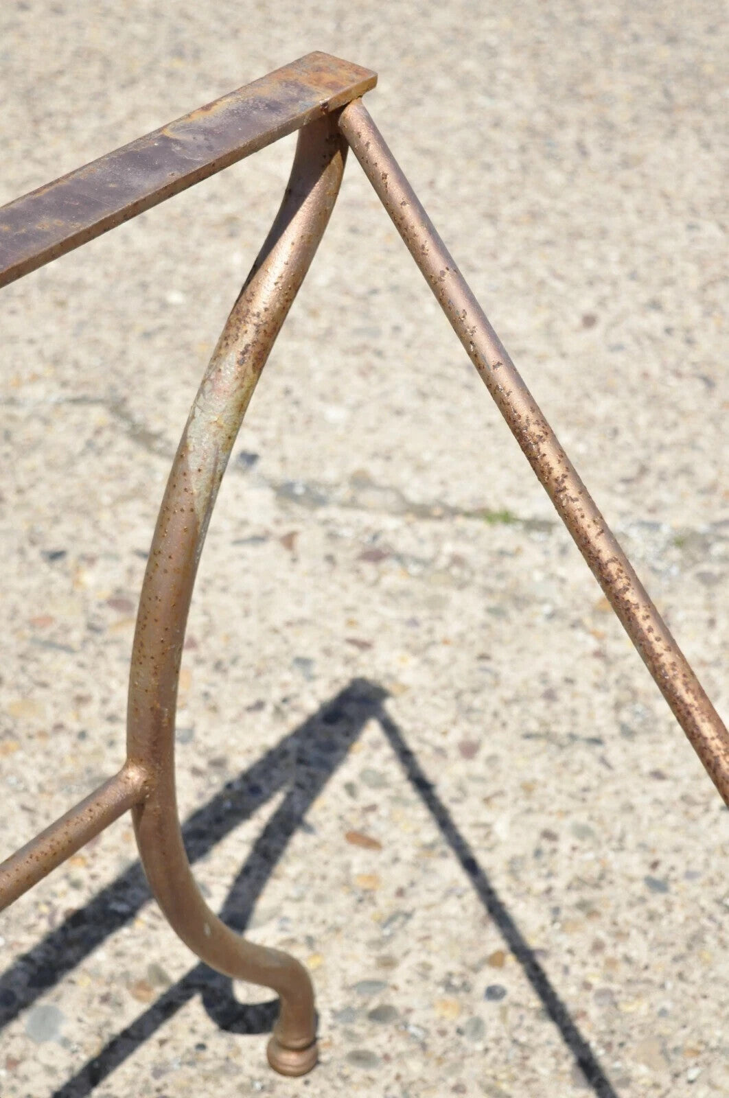 Vintage Italian Neoclassical Style Large Iron French Pastry Dining Table Base