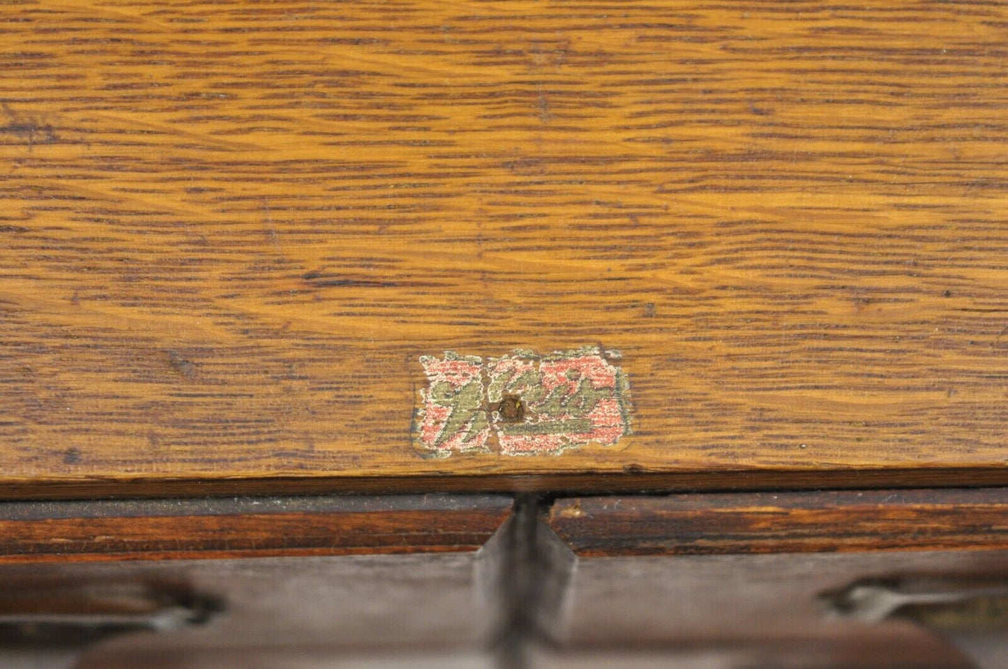 Antique Weis Mission Arts & Crafts Oak Stacking Letter File Cabinet - 3 Stack