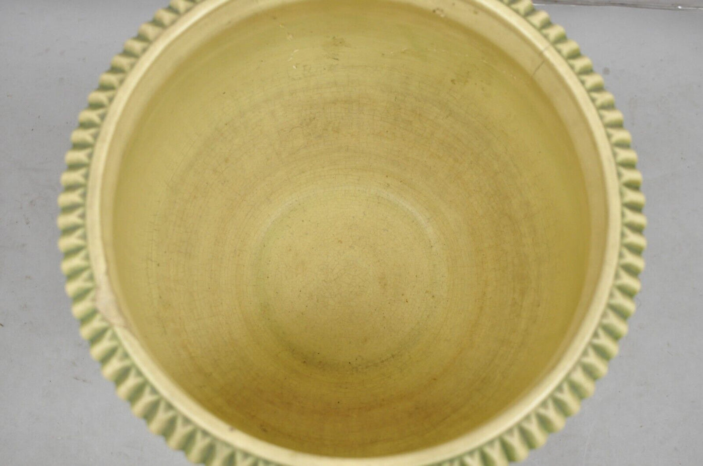 Antique Roseville Donatello Cherubs Art Pottery Jardiniere & Pedestal Flower Pot