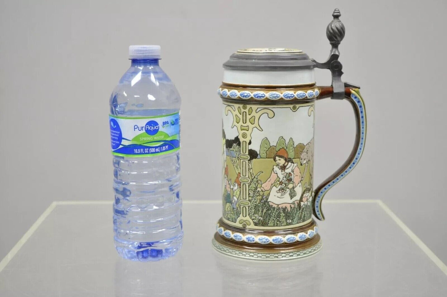 Vintage Villeroy & Boch Mettlach Beer Stein 2901 Grimm Fairy Tales
