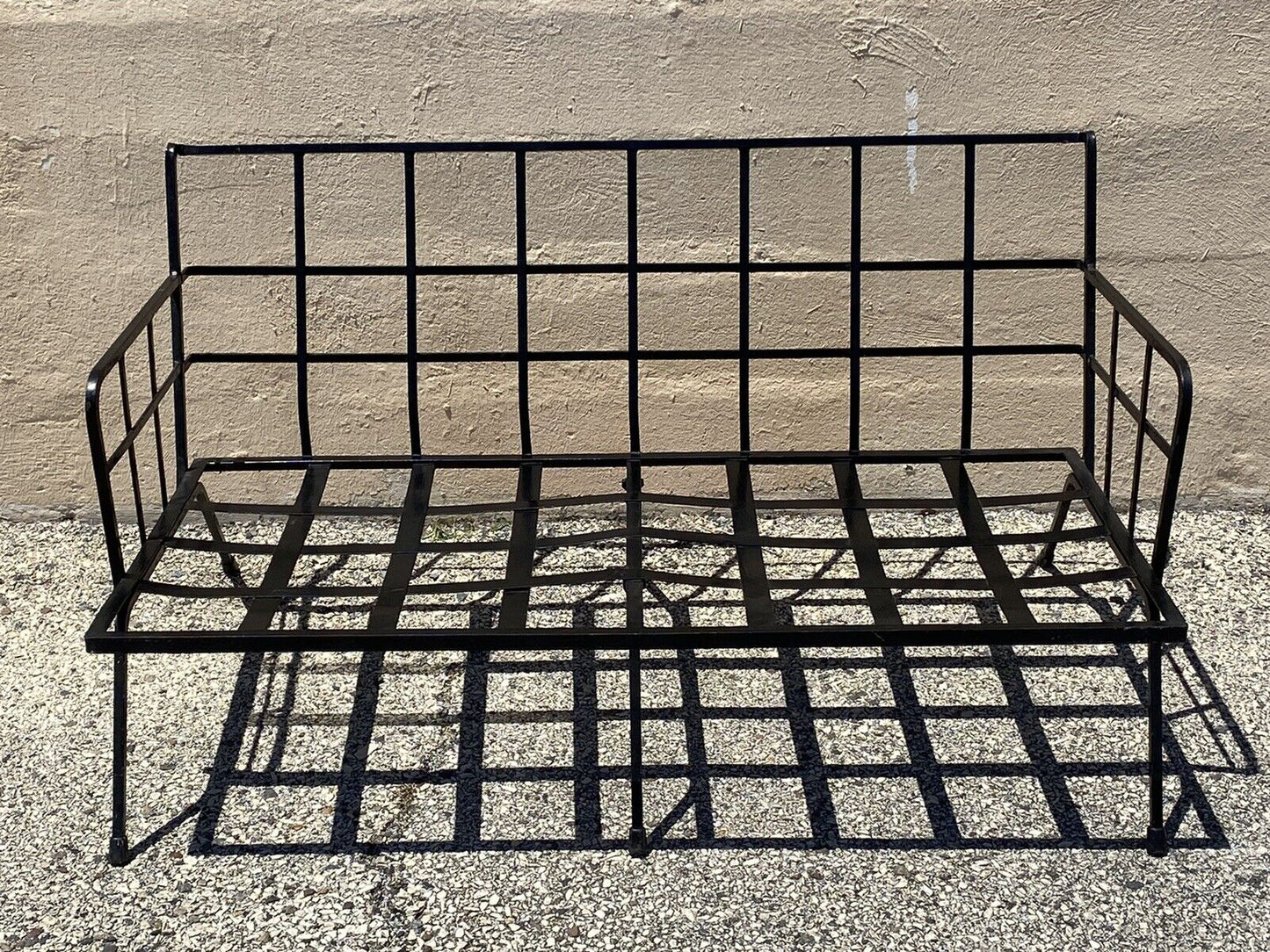 Mid Century Modern Wrought Iron Arthur Umanoff Adrian Pearsall Style Sofa