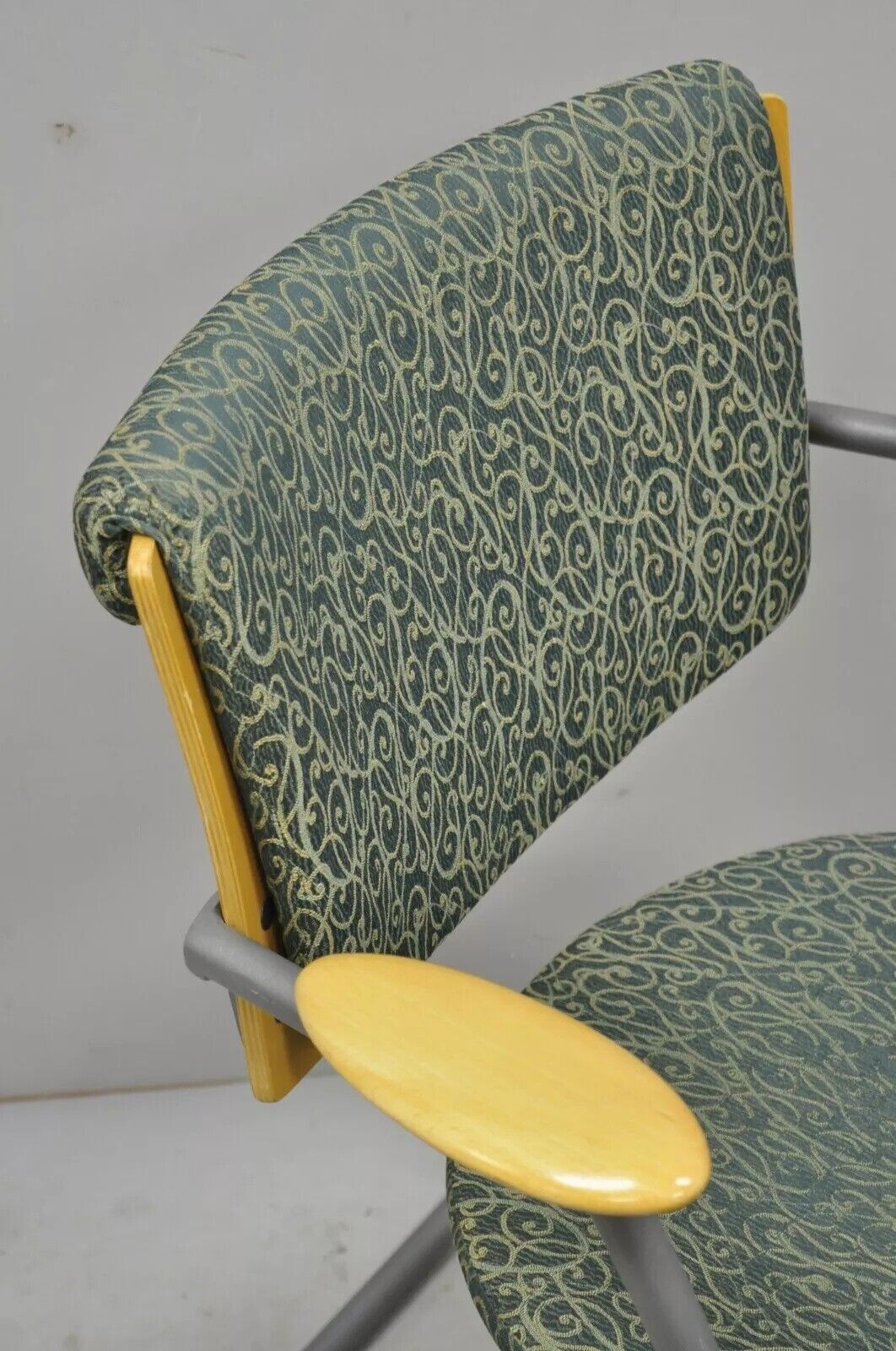 Martela Finland Post Modern Cantilever Office Lounge Arm Chairs - a Pair