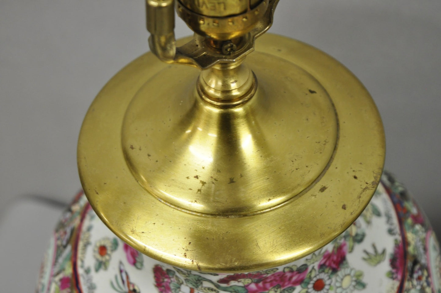 Vintage Oriental Porcelain Chinese Ginger Jar Chinoiserie Table Lamps - a Pair