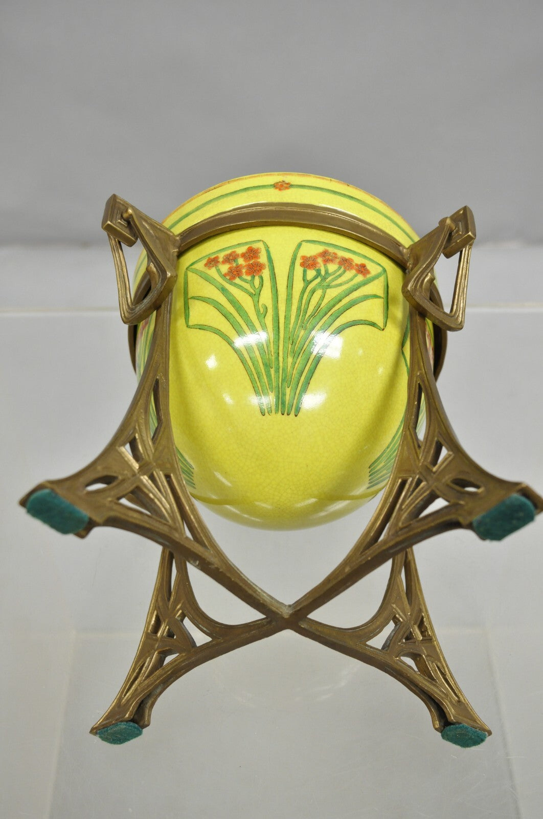 Repro Art Nouveau Lidded Serving Dish Sugar Bowl Tureen on Stand after WMF