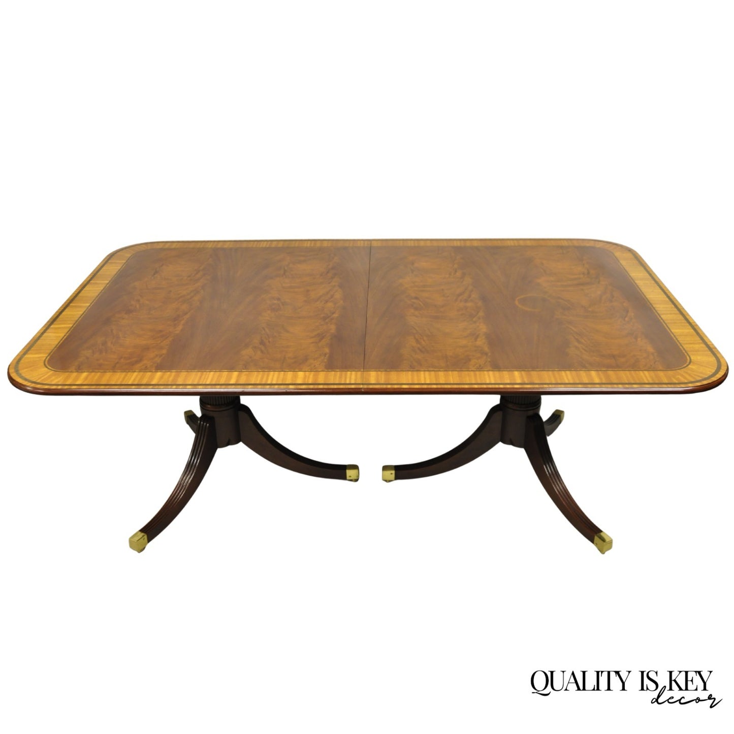 Baker Stately Homes Collection Georgian Duncan Phyfe Mahogany Dining Room Table