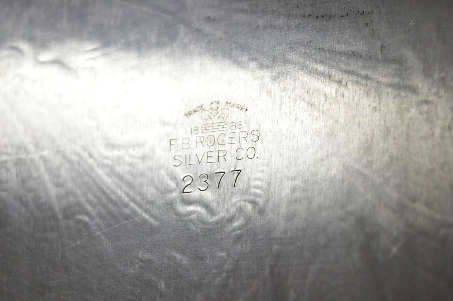 Vintage FB Rogers Silver Co 2377 Silver Plated 29" Serving Platter Tray