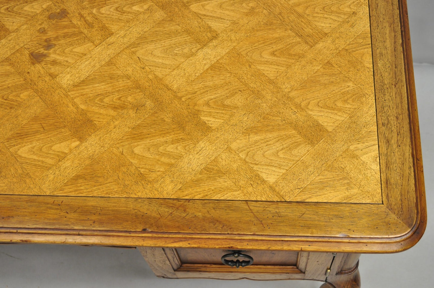 Drexel Heritage French Country Manor Collection 60" Parquetry Inlay Writing Desk