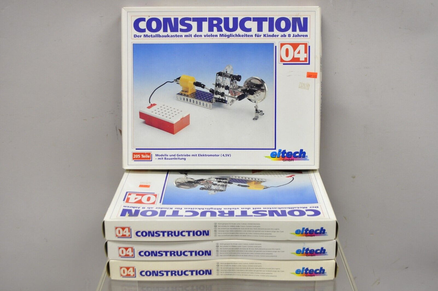 1990s Eitech German Construction Model Erector Kit 04 Gearbox w/ Electric Motor