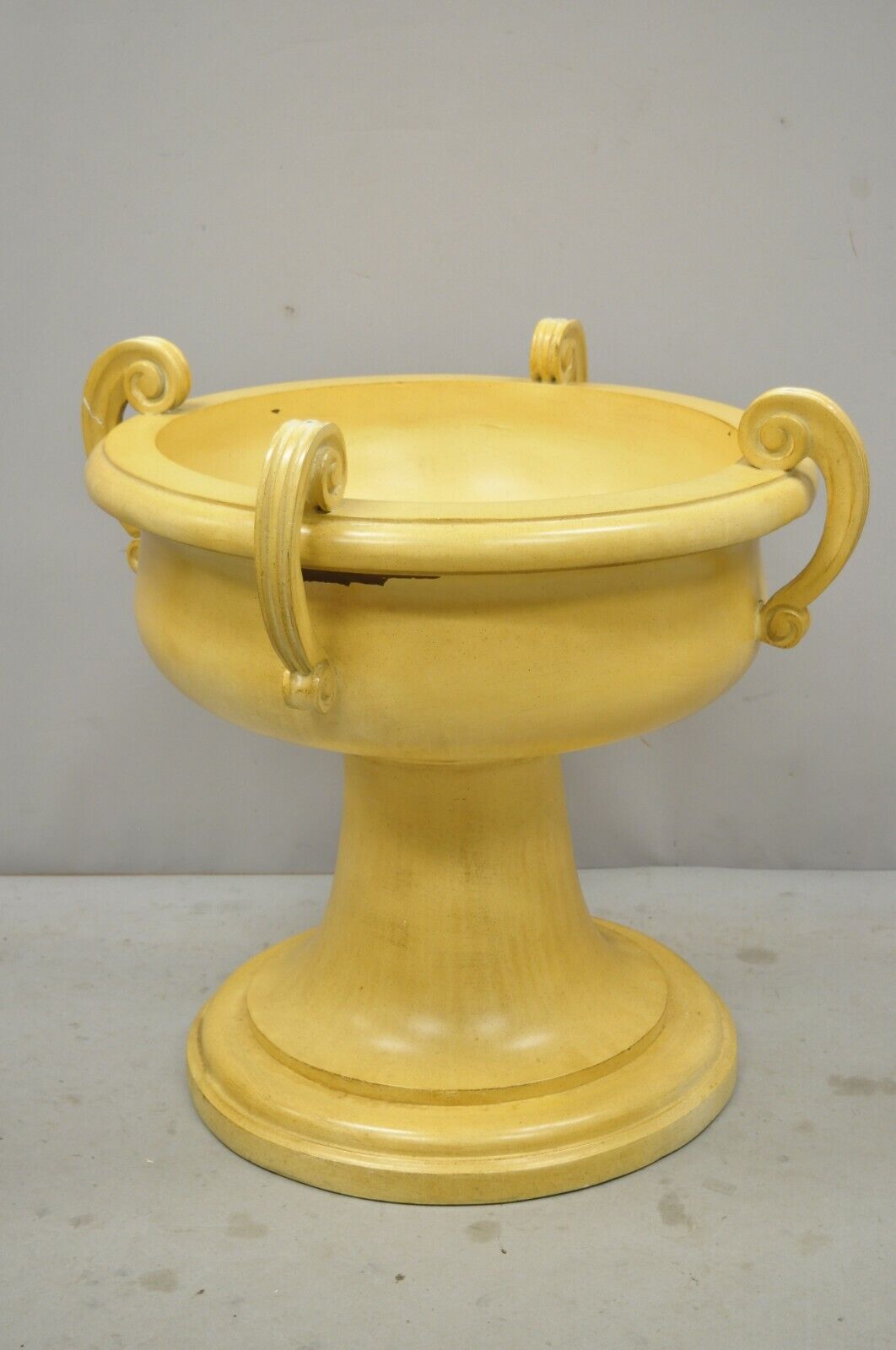 Vintage 28" Fiberglass Urn Form Dining Table Pedestal Base