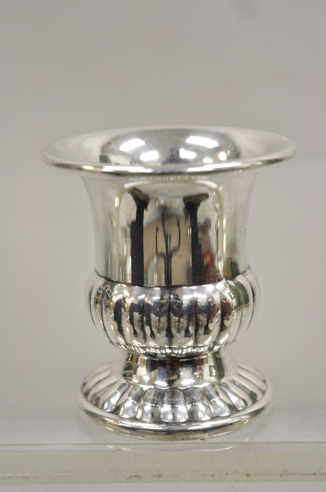 Vintage Canterbury Silver Plated Small Urn Trophy Cup Toothpick Holder