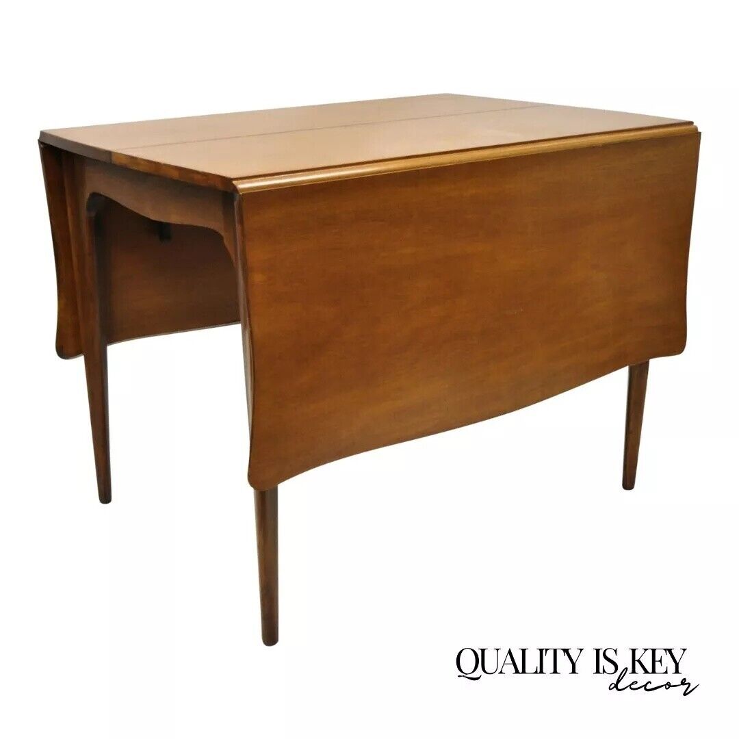 Vintage Drexel Dateline John Van Koert Mahogany Extension Dropleaf Dining Table