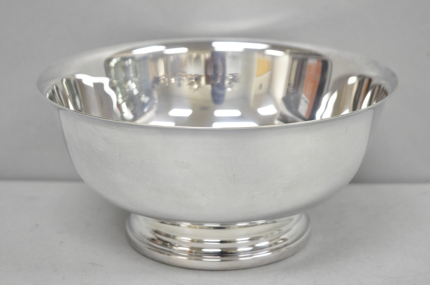 Vintage Mid Century Modern Gorham YC781 Modern Silver Plated 9" Fruit Bowl