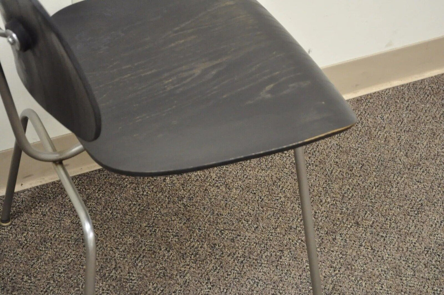Vintage Herman Miller Eames DCM Ebony Mid Century Modern Dining Side Chair
