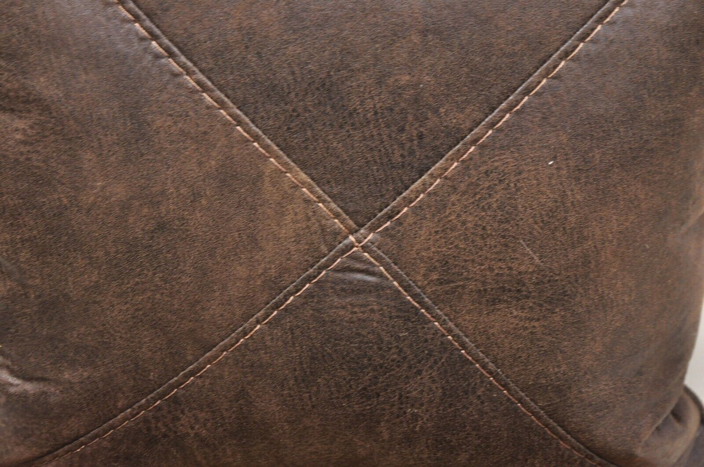 4 Contemporary Mediterranean Style Red and Brown Tapestry Faux Leather Pillows
