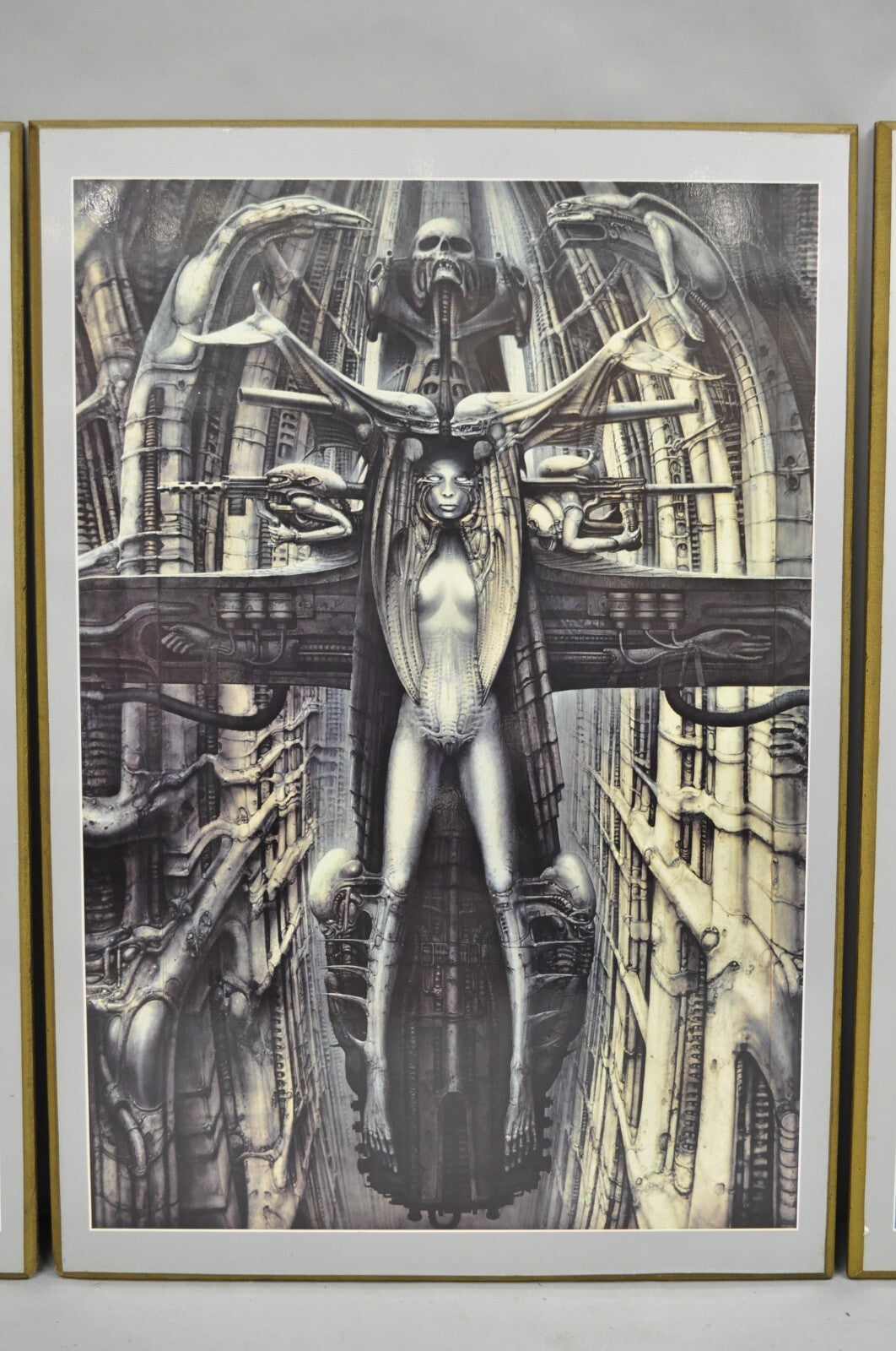 Vintage 1980s H.R. Giger Li, The Spell, Baphomet, Behemoth Art Print - 4 Pc Set