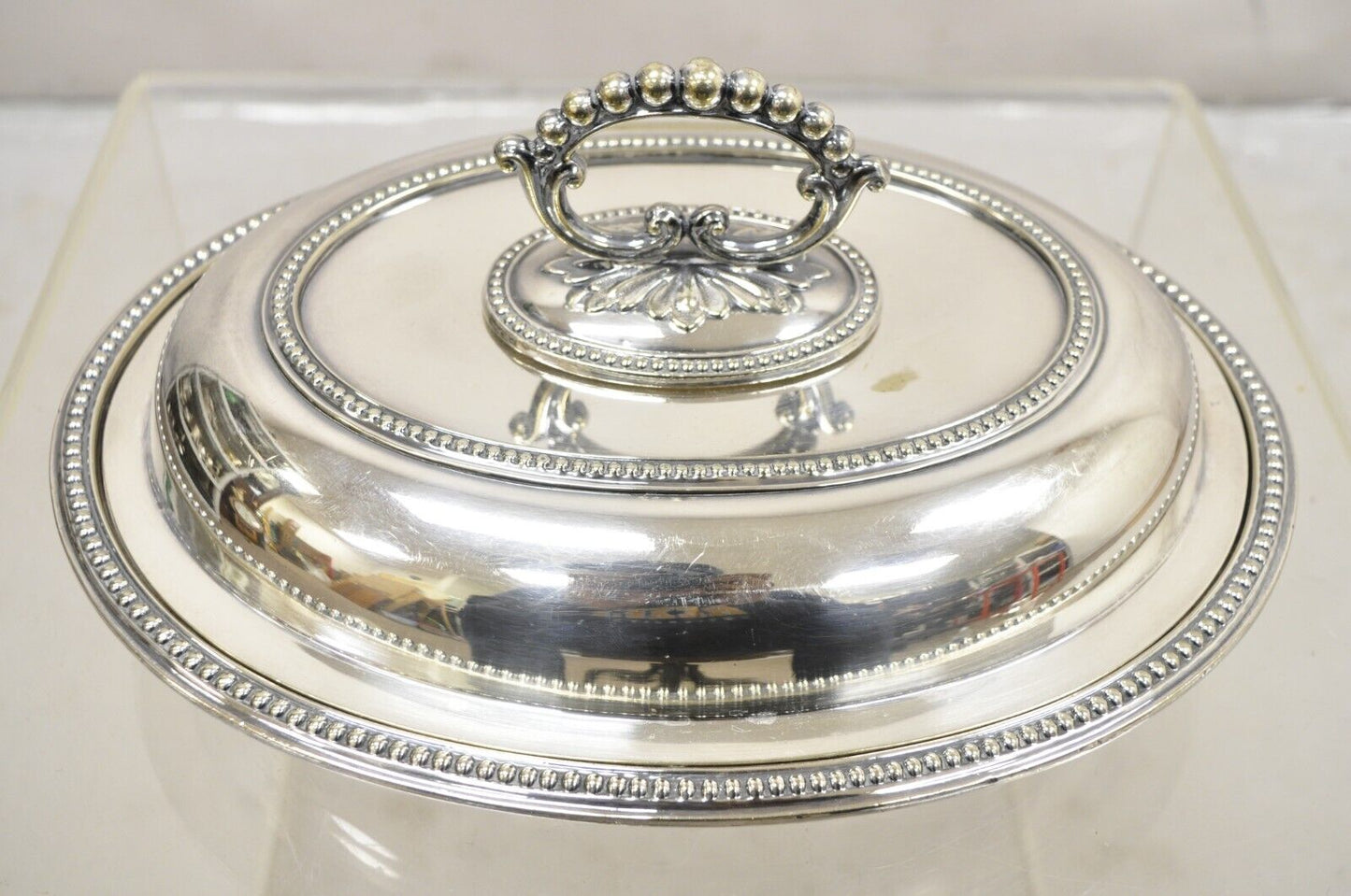 Mappin & Webb's Prince's Plate English Sheffield Silver Plated Covered Dish