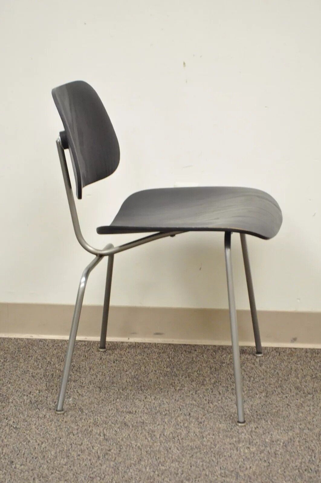 Vintage Herman Miller Eames DCM Ebony Mid Century Modern Dining Side Chair