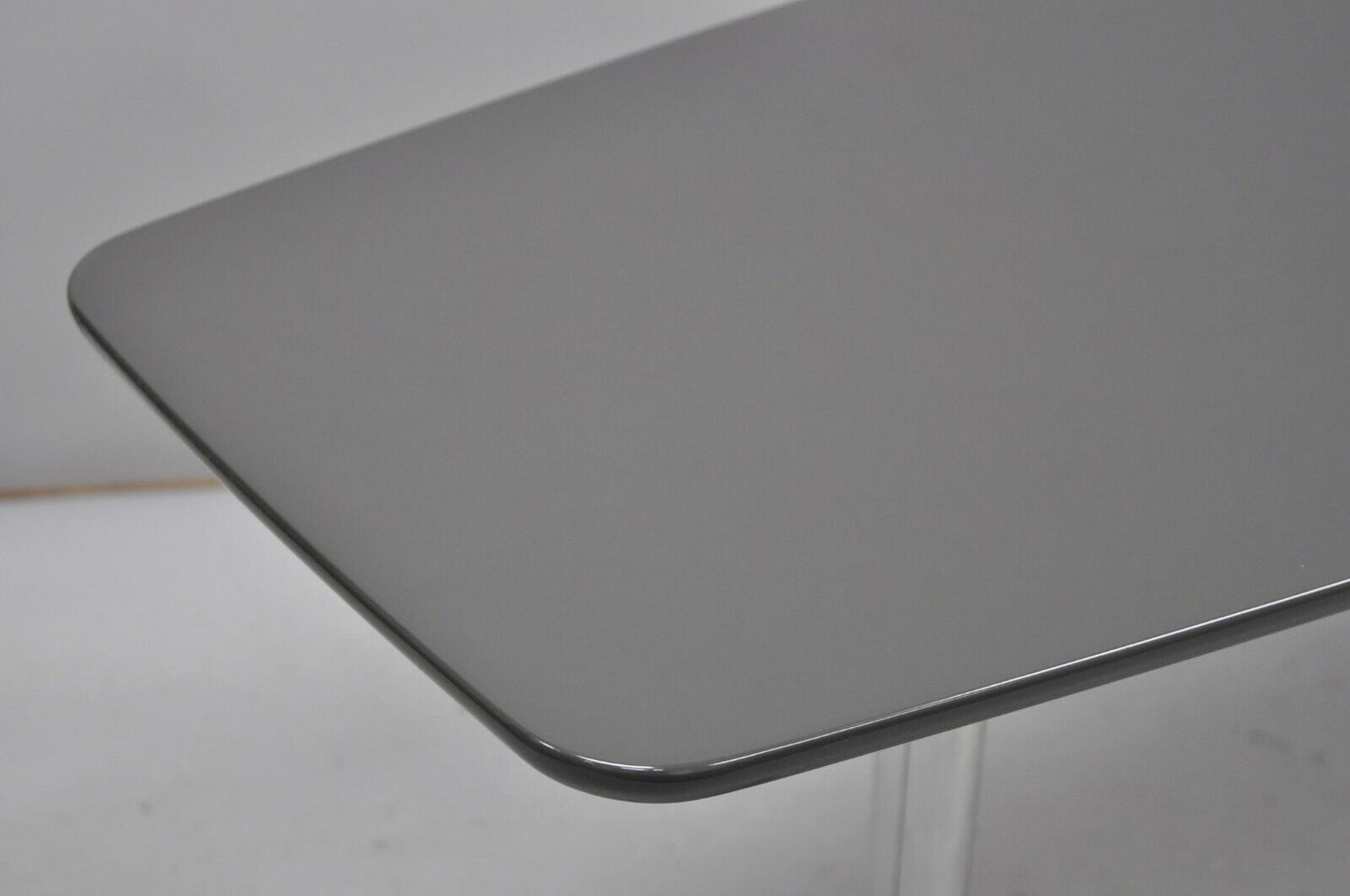 Minotti Italian Modern Surfboard Coffee Table with Chrome Steel Legs