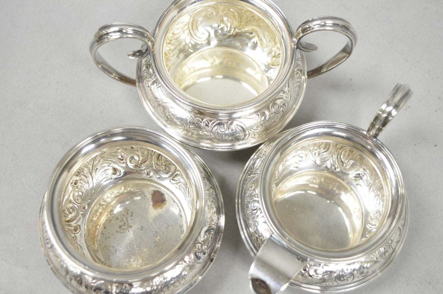 Antique Barker Ellis English Victorian Silver Plated Tea Set w/Tray - 7 Pc Set