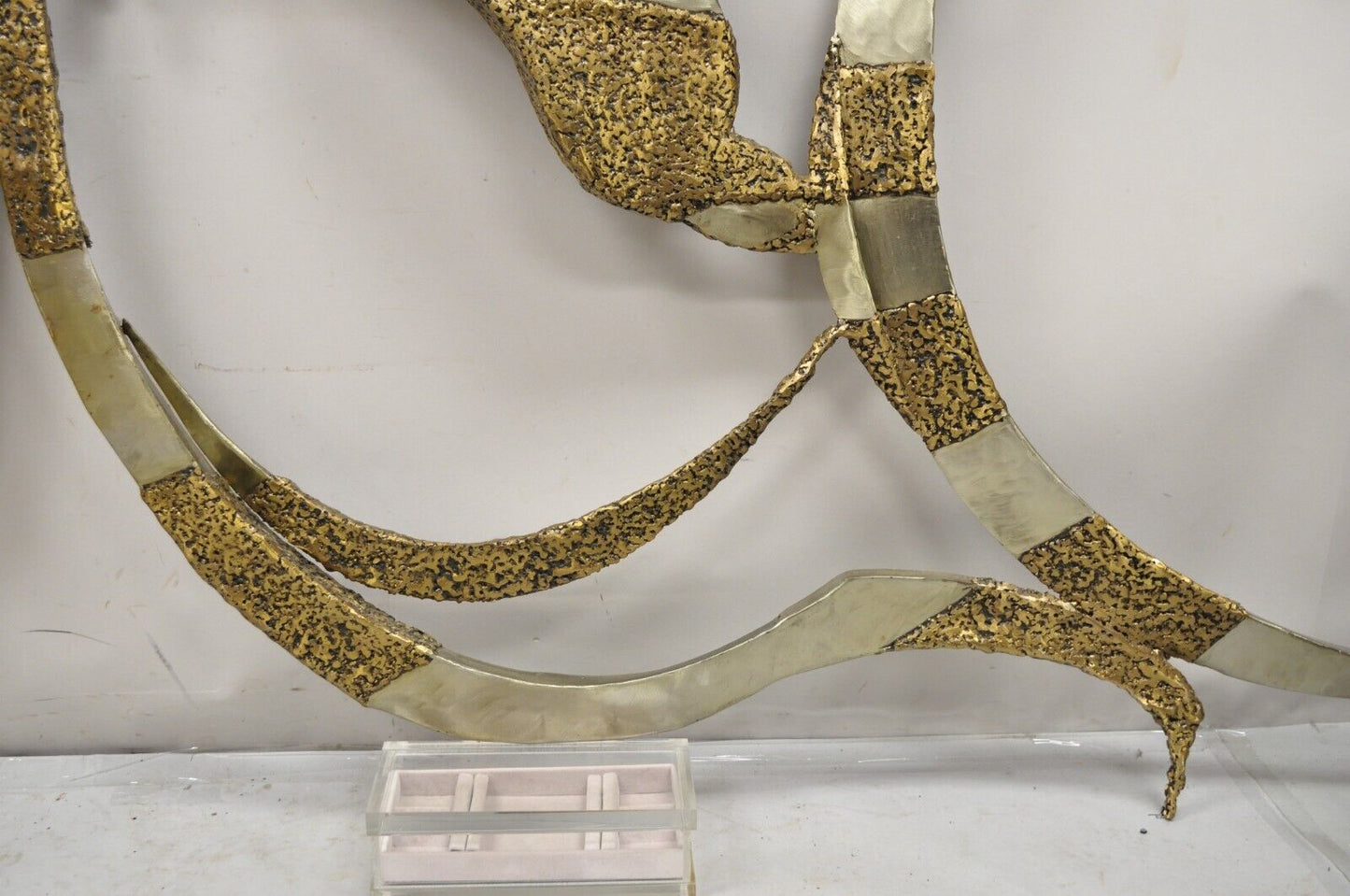 Colbert Collins 1986 Male and Female Dancers Brutalist Wall Sculptures 2 Pc Set
