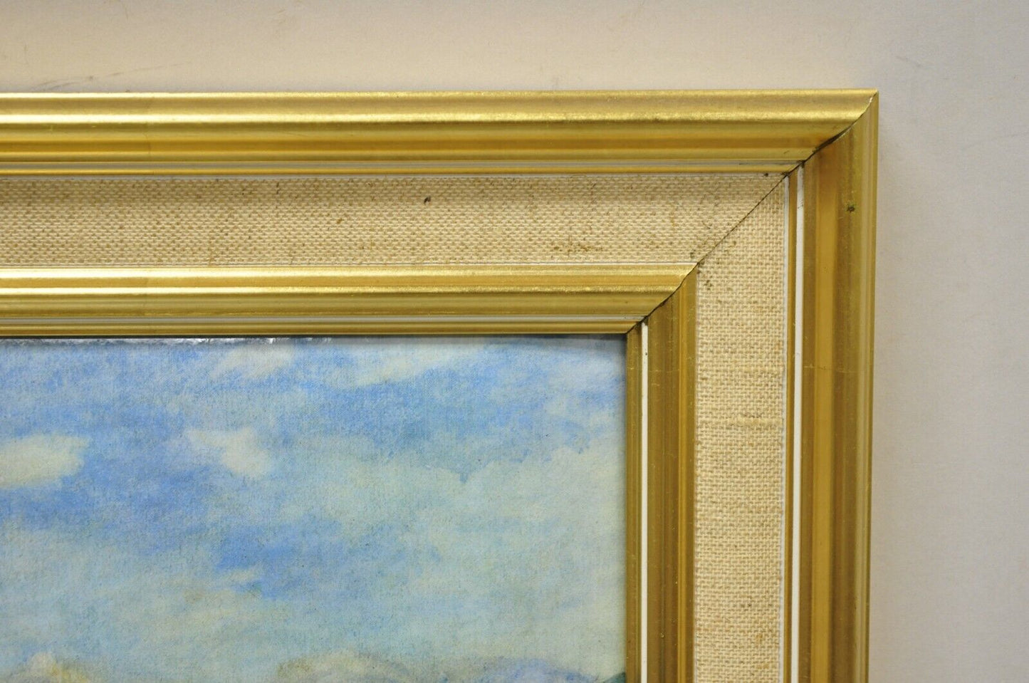 Helca Martele A La Main Hammered Enamel Painting Renoir Vue de Cagnes