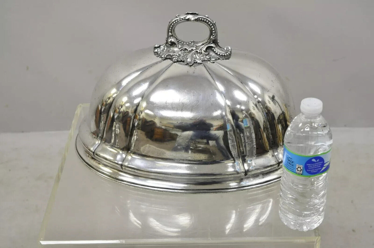 James Dixon & Sons Sheffield England Silverplate 16" Meat Dish Serving Dome Lid