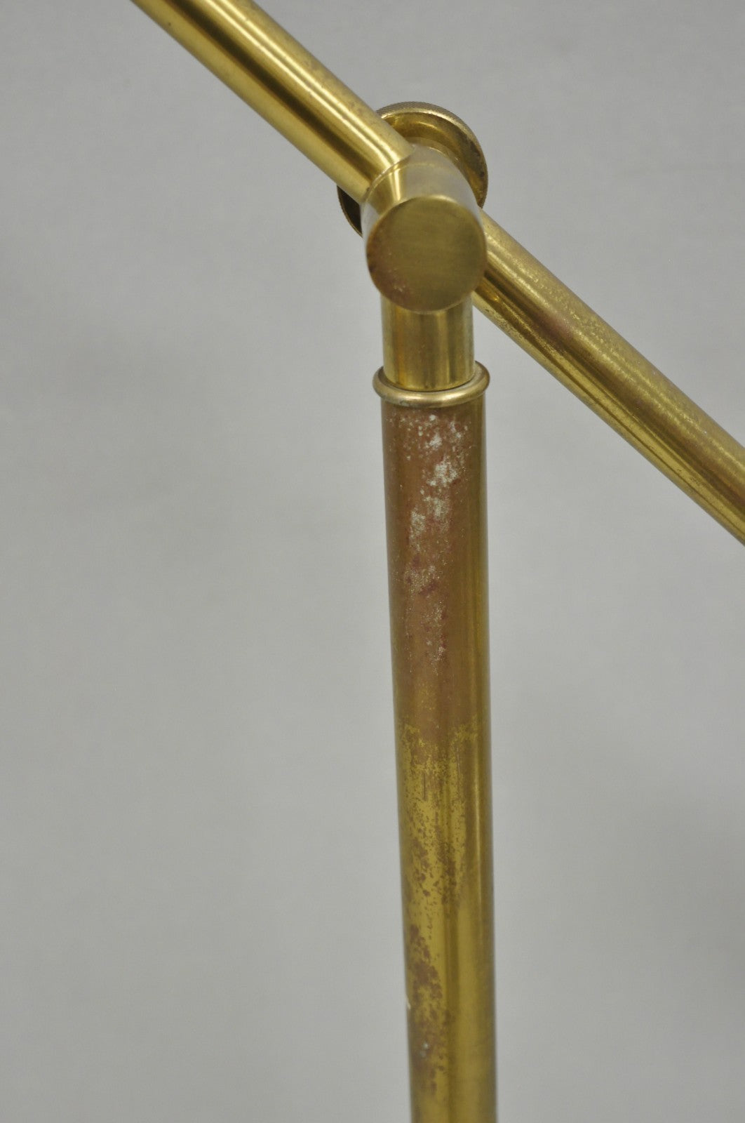 Vintage Frederick Cooper Mid Century Modern Brass Pharmacy Task Floor Lamp