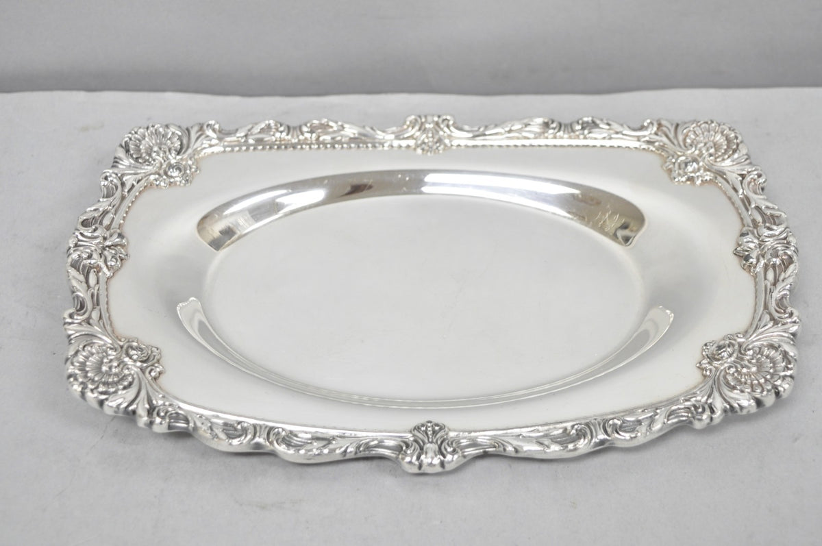 Vintage Victorian Sir Christopher by Wallace Silver Plated Gravy Boat Underplate