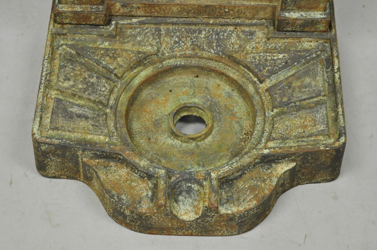 Cast Iron French Neoclassical Style Serpent Trident Outdoor Garden Wall Fountain