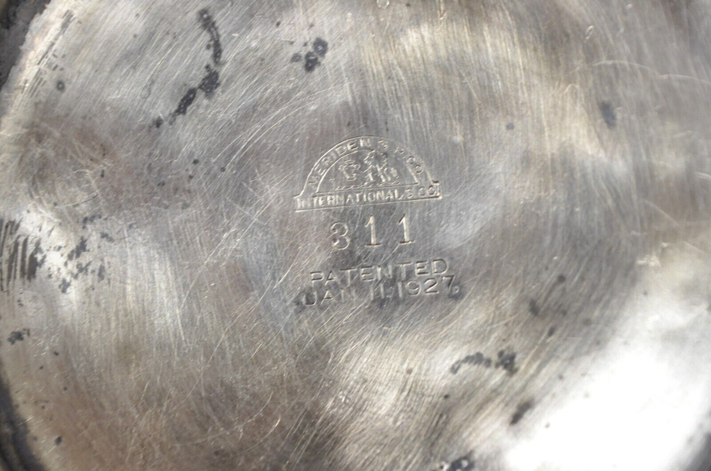 Antique Art Deco Silver Plated Martini Cocktail Shaker "Game Cock" Monogram