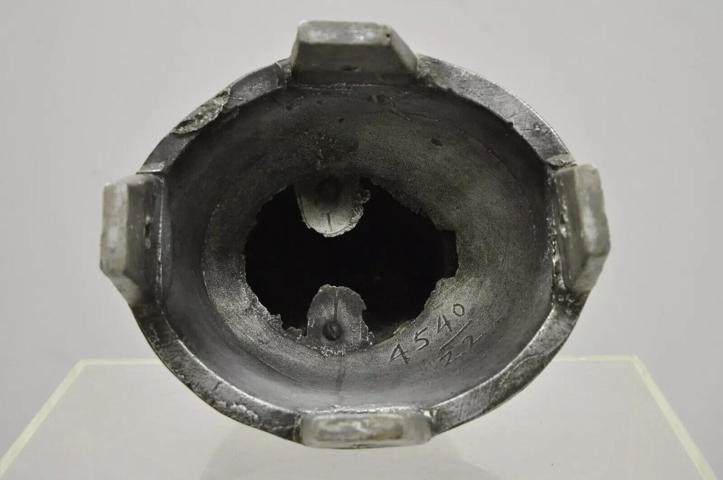 Vintage Vogue New York Aluminum 22 450 Woman's Hat Block Mold Form Millinery D