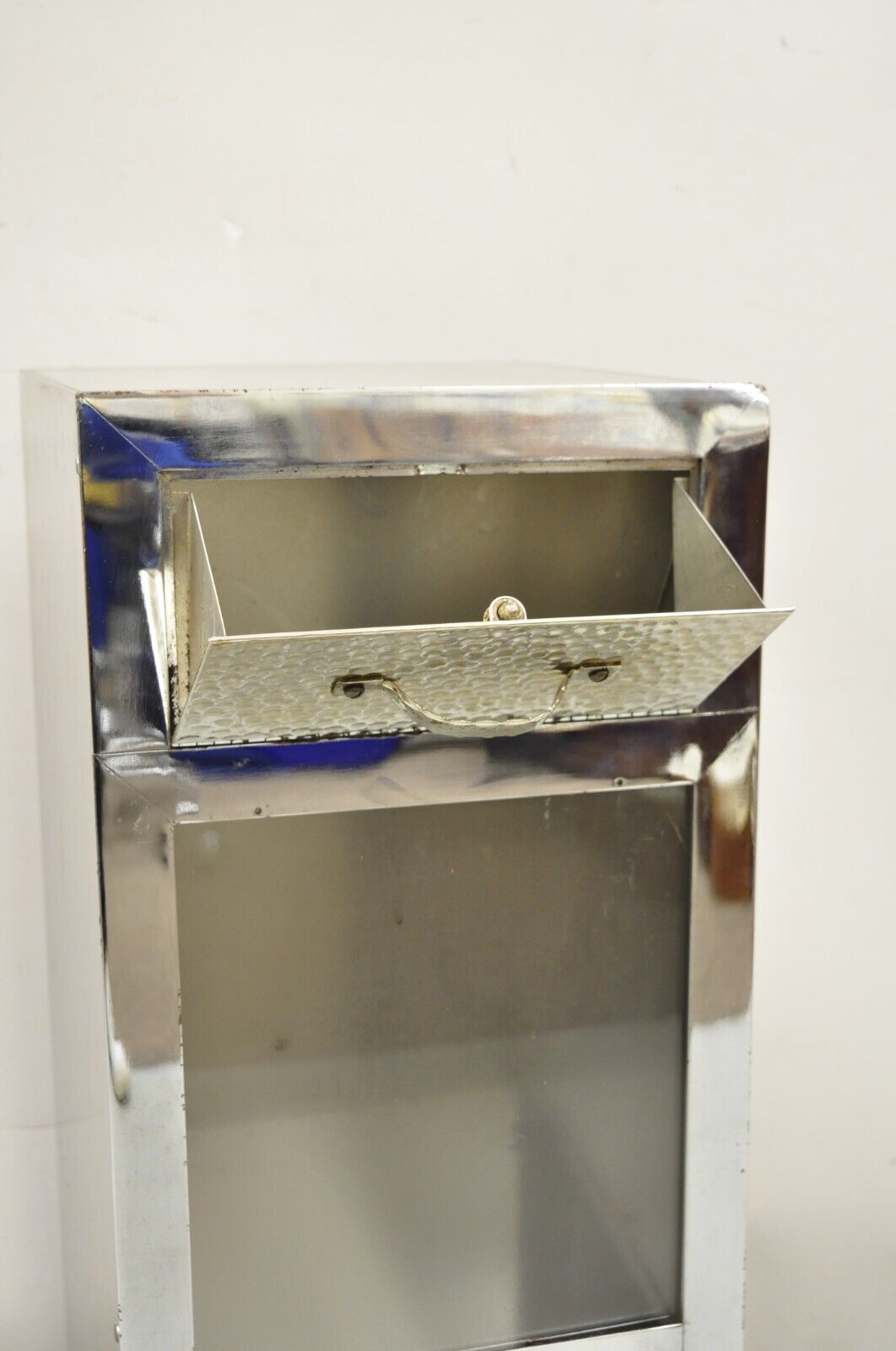 Vintage Stainless Steel Industrial Restaurant Coffee Bean Storage Dispenser