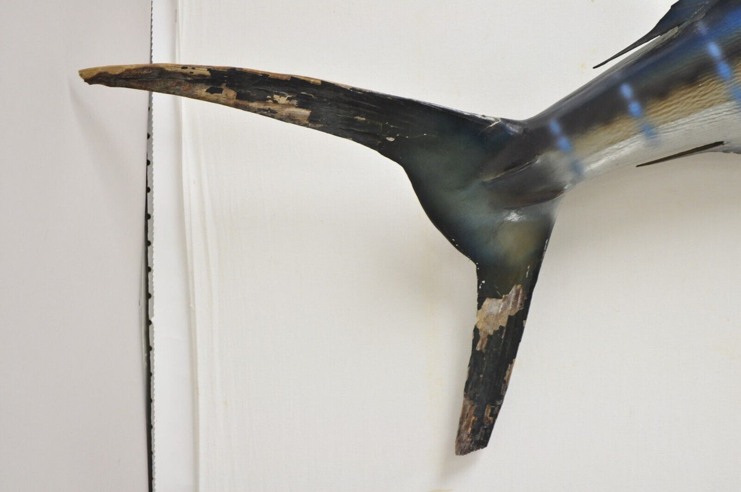 Large Vintage Taxidermy Replica Blue Marlin Sailfish 85" Wall Mount