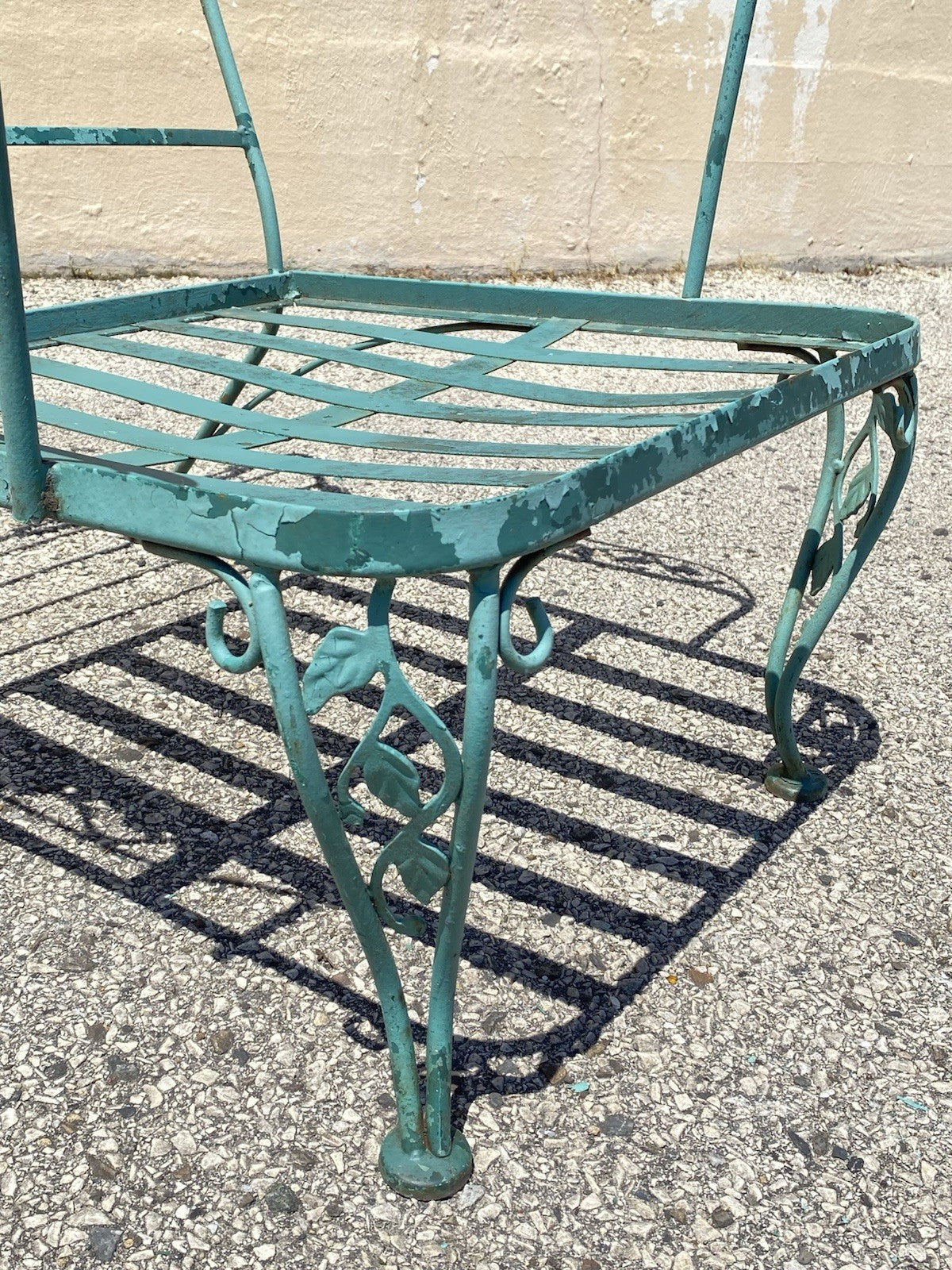 Vintage Woodard Wrought Iron Patio 3 Seat Sofa and Pair Lounge Chairs - 3 Pcs