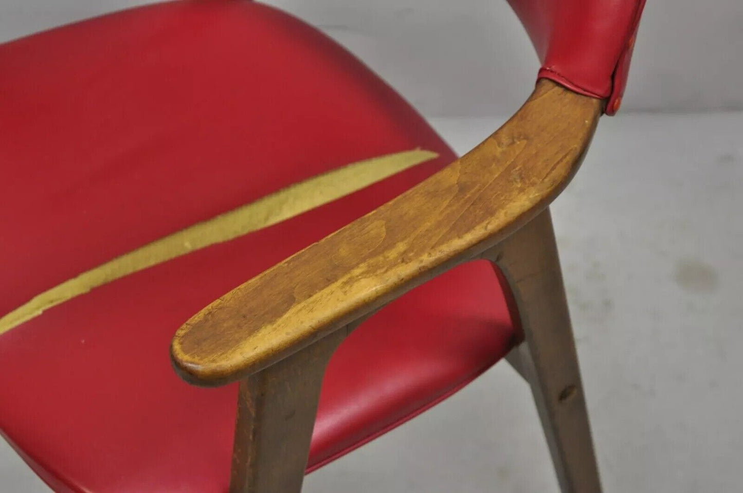 Vintage Mid Century Modern Floating Form Desk Arm Chair by Farquharson Gifford
