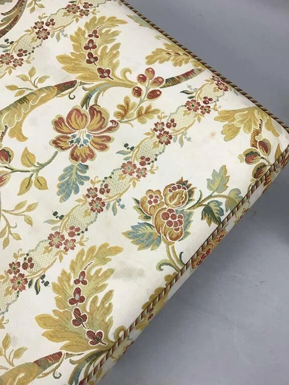 Nancy Corzine French Country Provincial Louis XV Bergere Lounge Chair & Ottoman