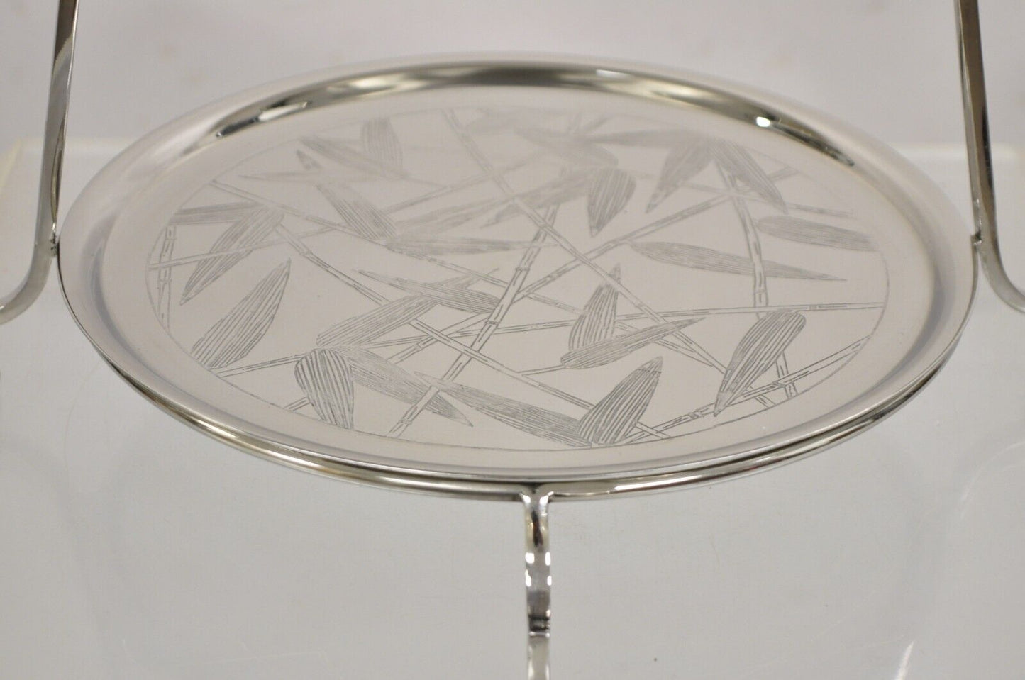 Michael Aram Hollywood Regency Silver Plated 3 Tier Pastry Display Stand