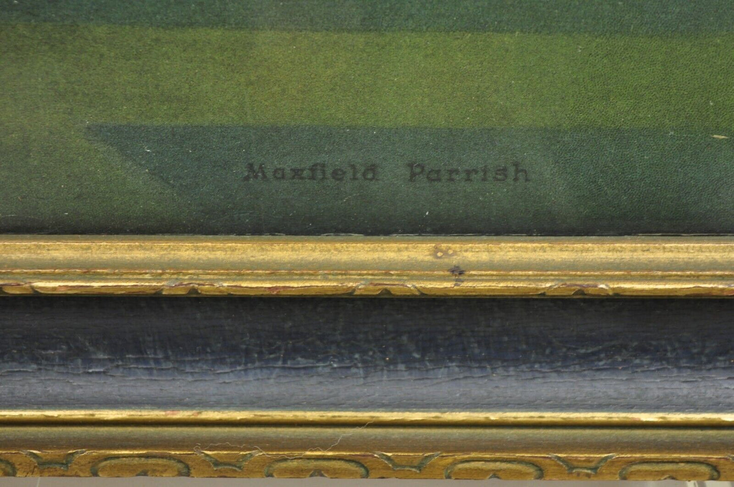 Antique Maxfield Parrish Framed Lithograph Print "Daybreak" House of Art NY 5484