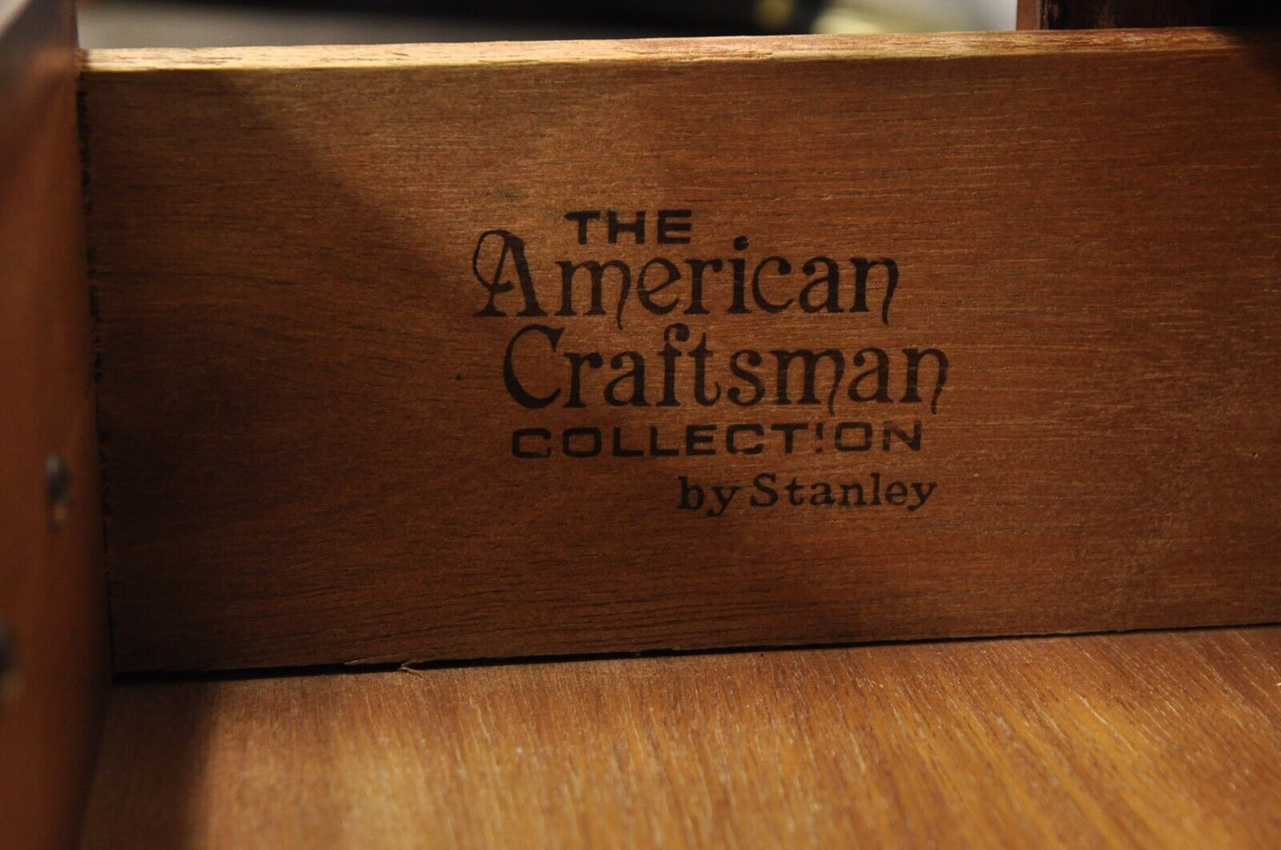 Stanley American Craftsman Cherry Wood Lexington Hutch China Display Cabinet
