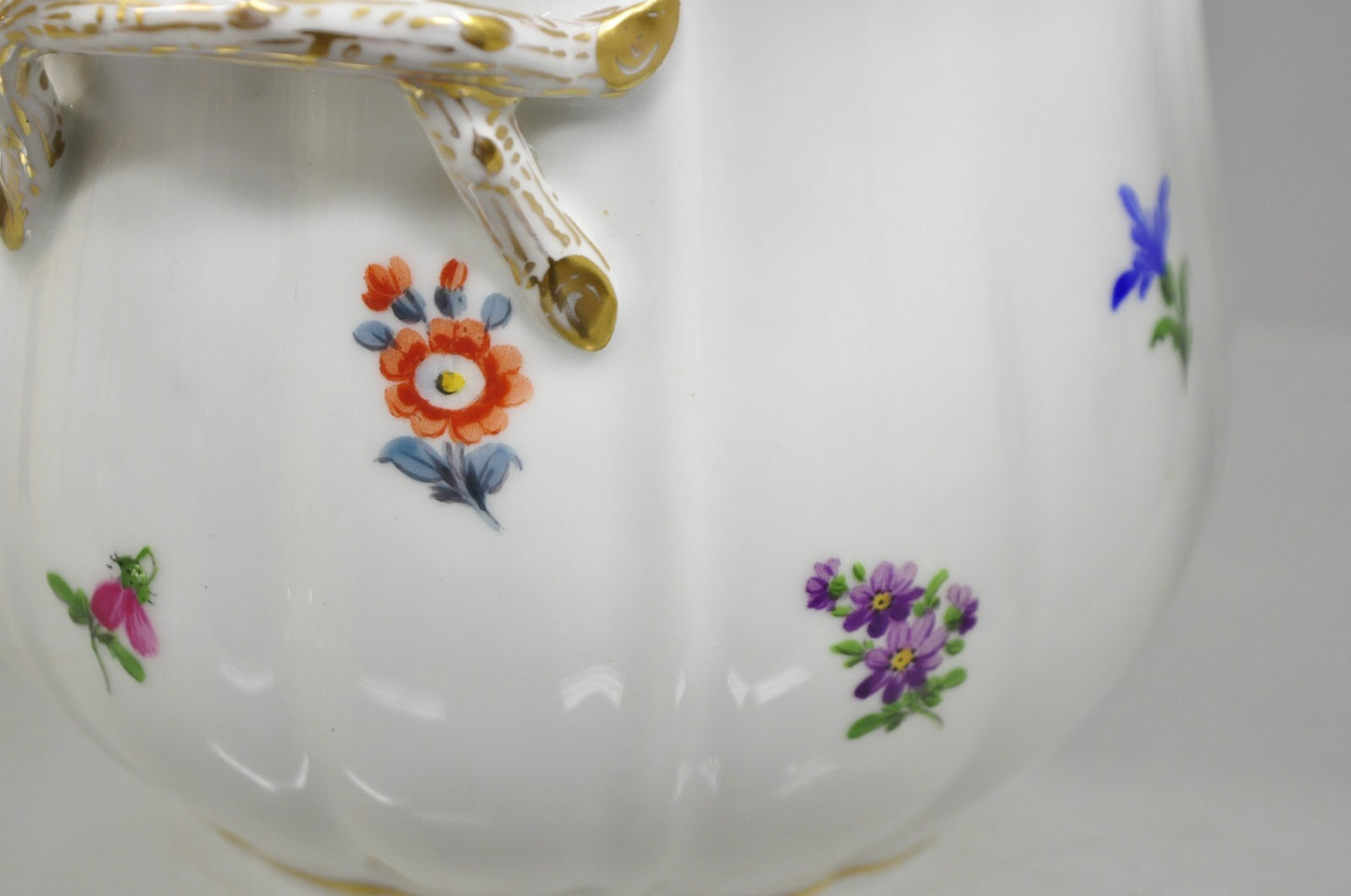 Antique Meissen French Porcelain Flower Pot Cachepot Wine Cooler - a Pair