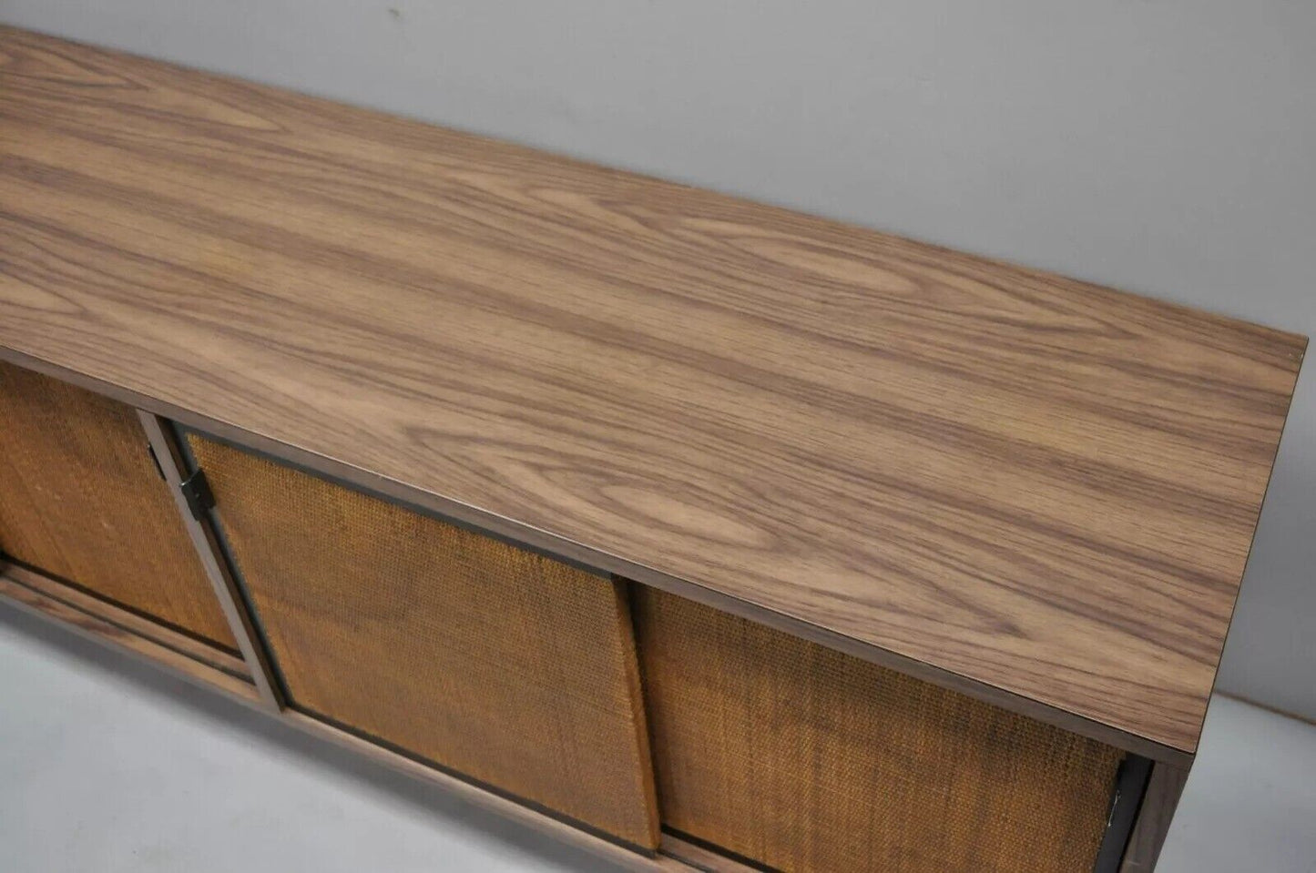 Vintage Mid Century Modern Laminate Formica Case 72" Credenza Cabinet Buffet