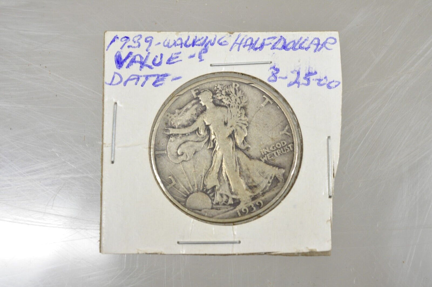 1939-D Liberty Walking Liberty Silver Circulated Half Dollar