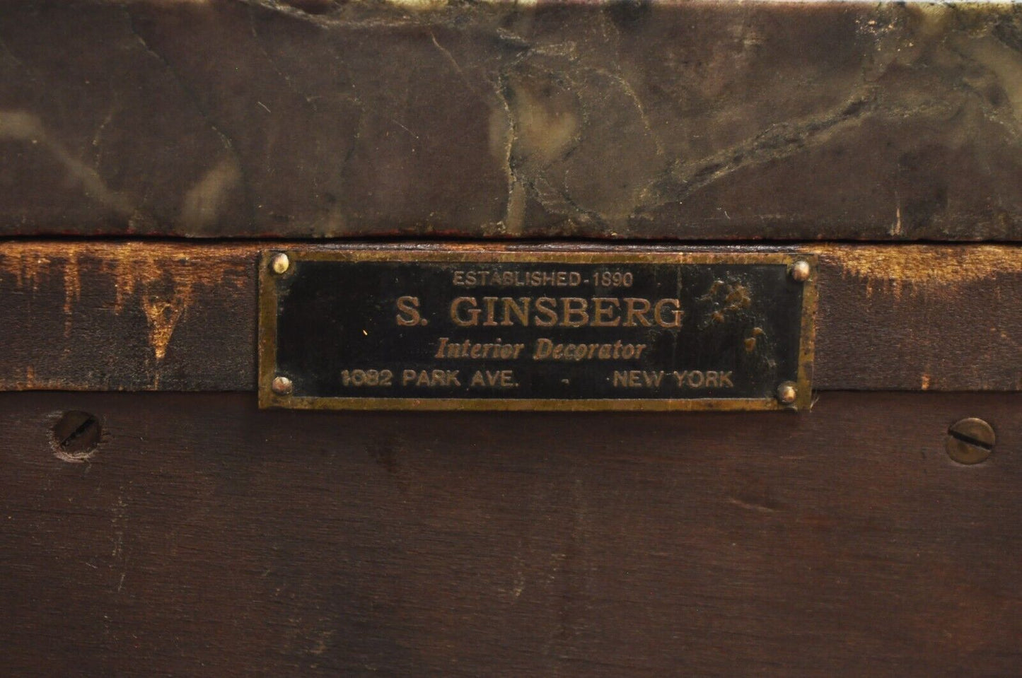 Antique French Louis XV Style Bronze Mounted Marble Top Lingerie Chests - a Pair