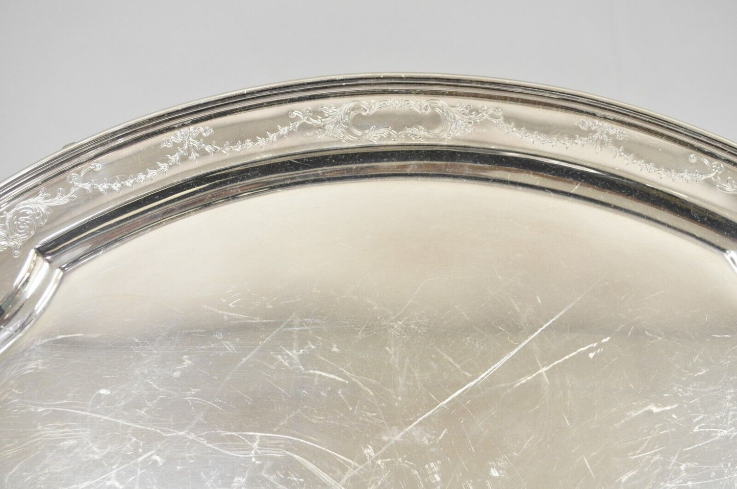 Antique Victorian Reed & Barton Large Oval 31.5” Serving Platter Tray