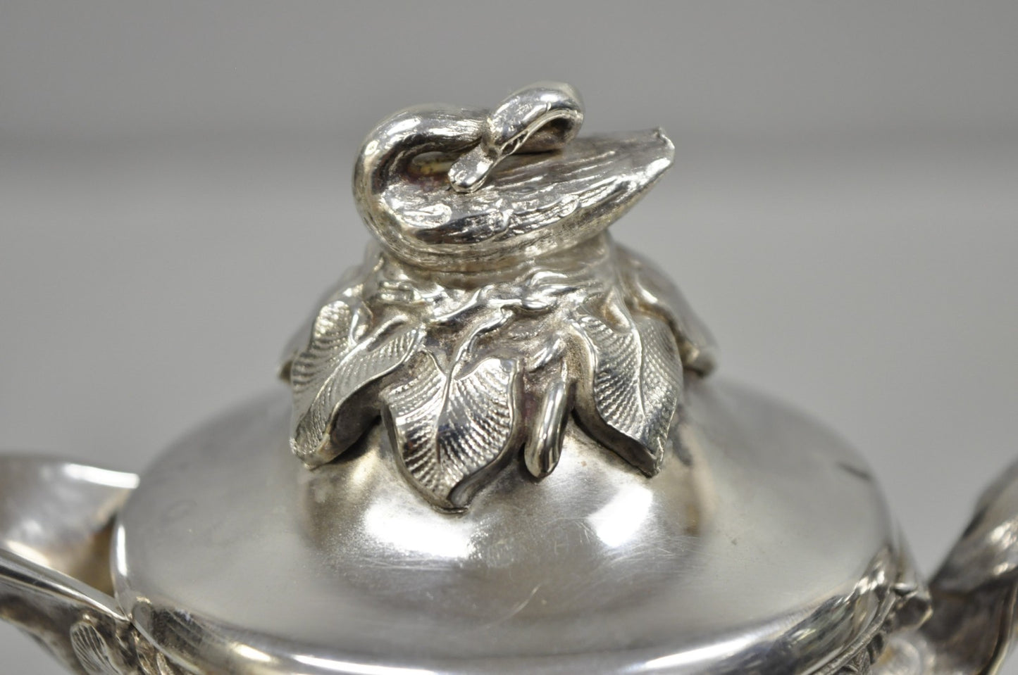 Antique Art Nouveau Rogers Smith Silver Plated Swan Coffee Creamer Small Tea Pot