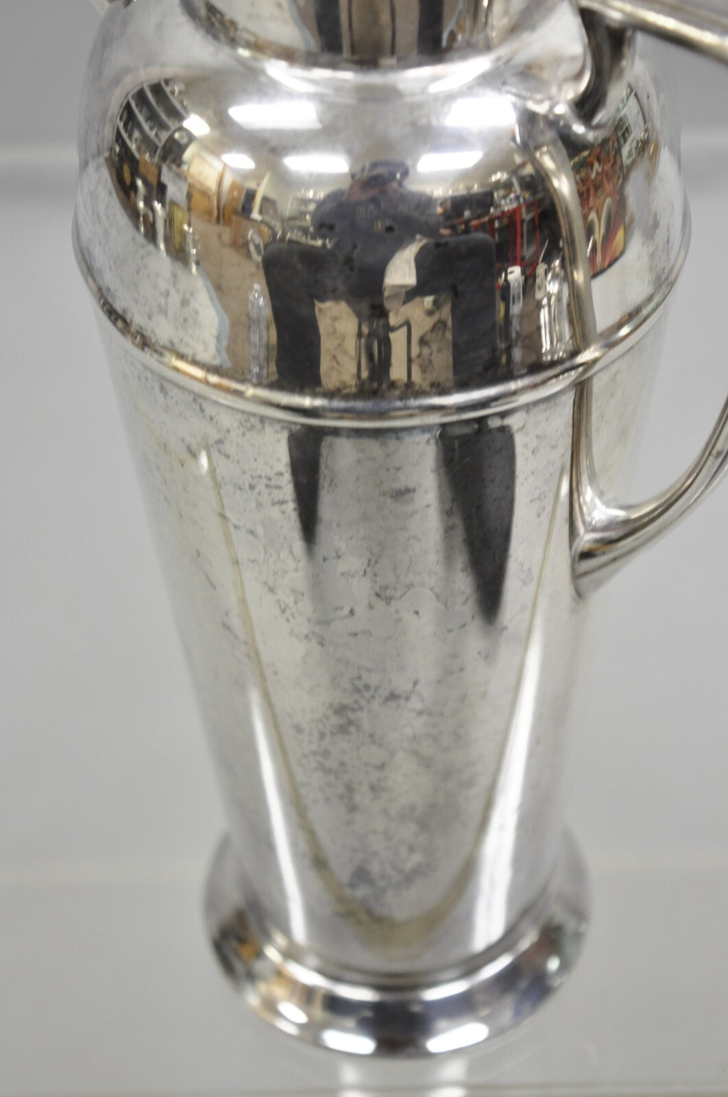 Bernard Rices Sons Art Deco Silver Plated Martini Cocktail Shaker "S" Monogram