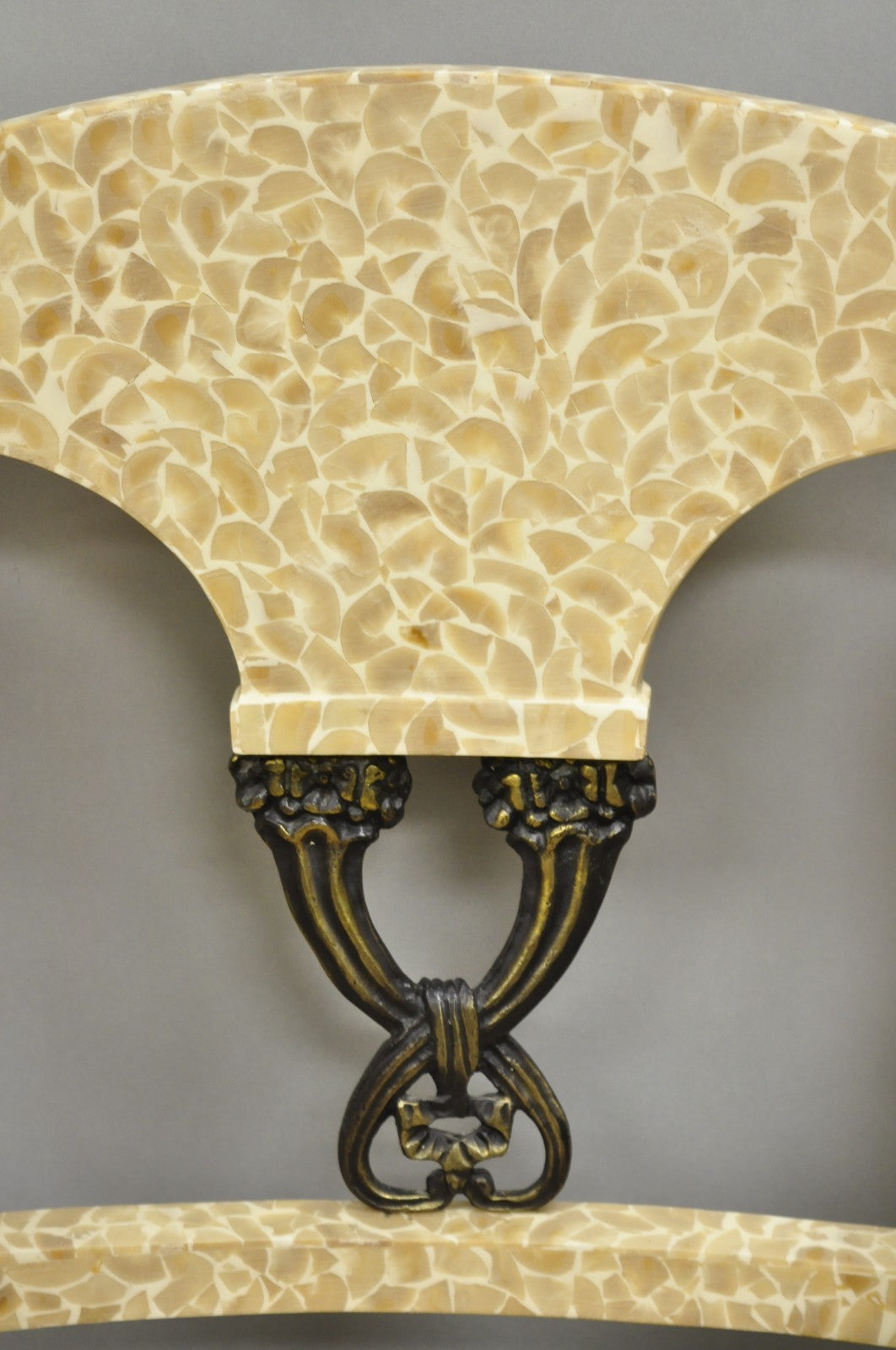 Enrique Garcel Tessellated Stone Inlay Regency Style Dining Chairs - Set of 6