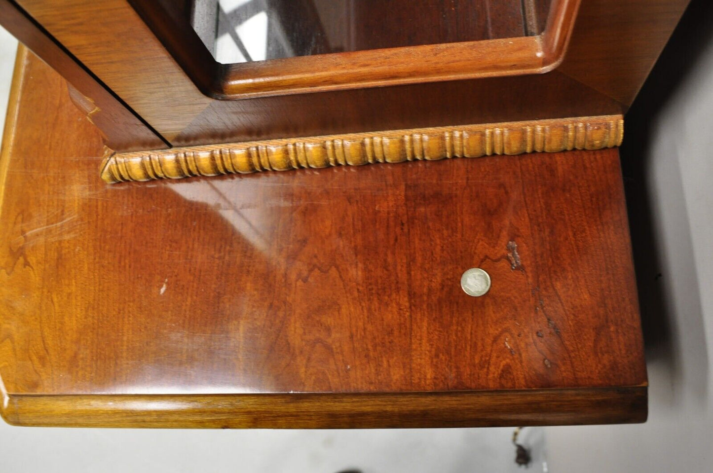Stanley American Craftsman Cherry Wood Lexington Hutch China Display Cabinet