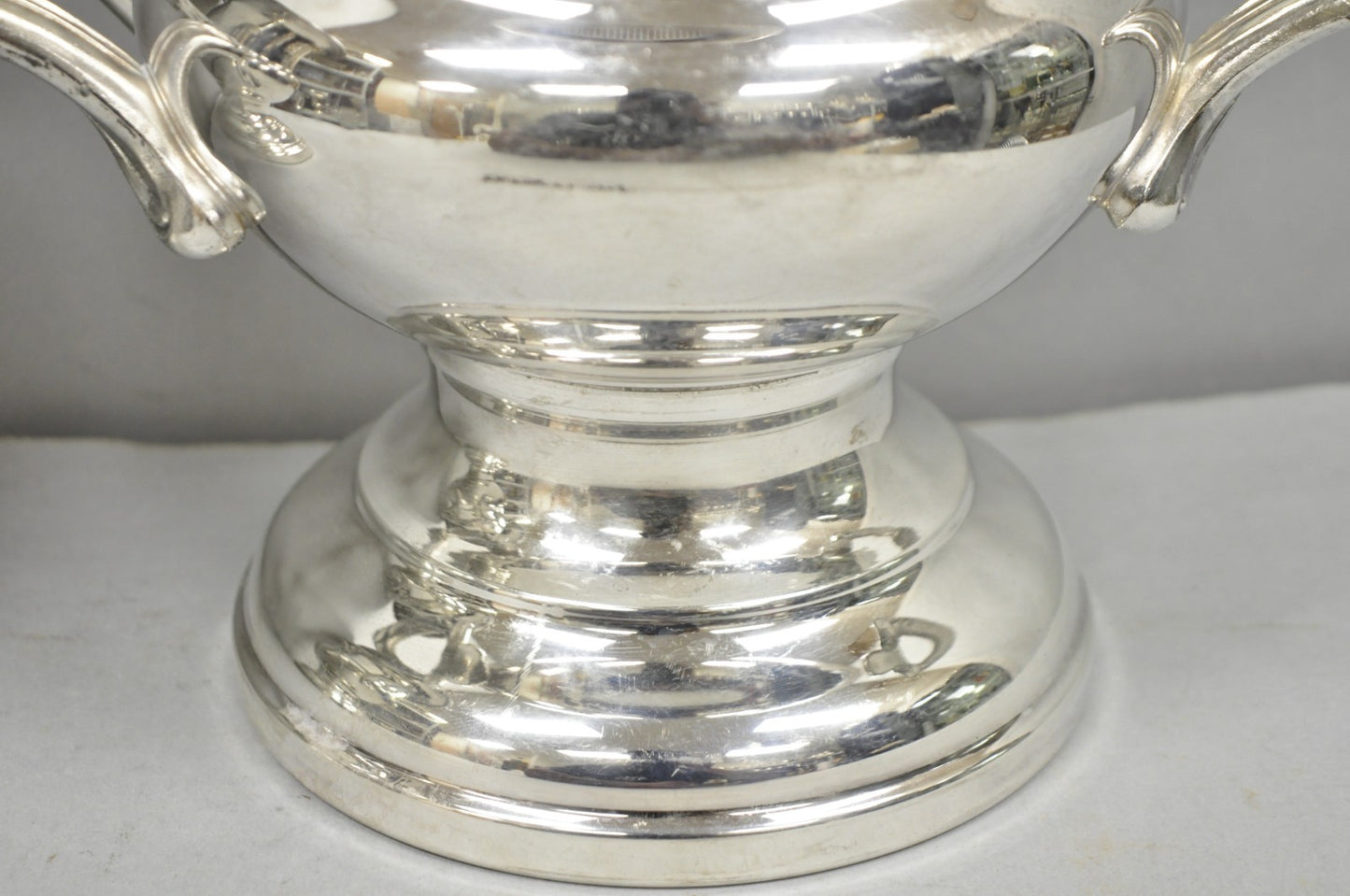 Vintage Oneida Regency Silver Plated Champagne Chiller Ice Bucket - a Pair